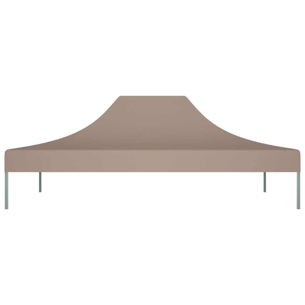 Vidaxl partytentdak 270 g m² 4x3 m taupe