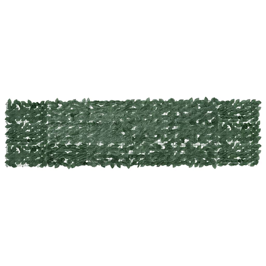 Vidaxl balkonscherm met donkergroene bladeren 300x75 cm