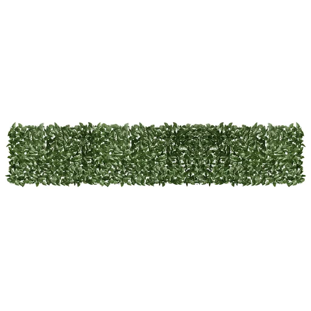 Vidaxl balkonscherm met donkergroene bladeren 400x75 cm