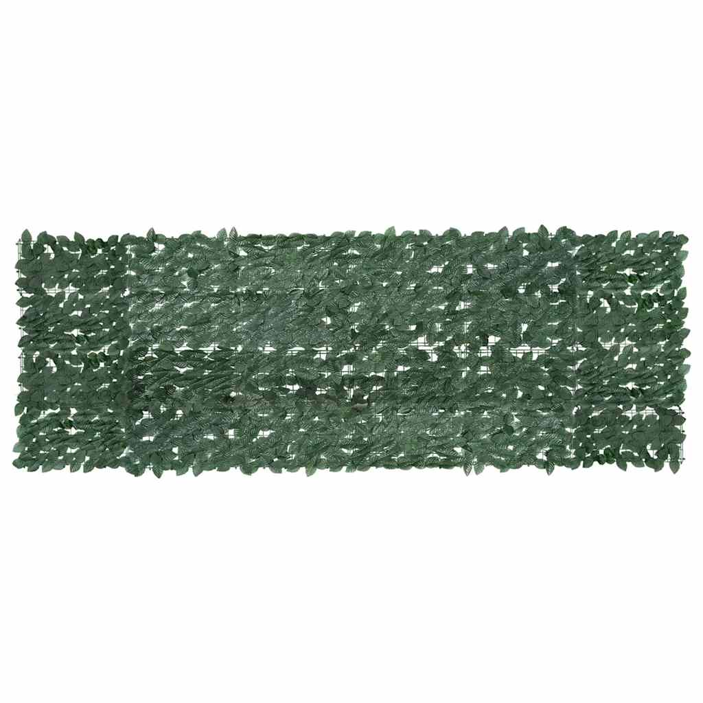 Vidaxl balkonscherm met donkergroene bladeren 300x100 cm