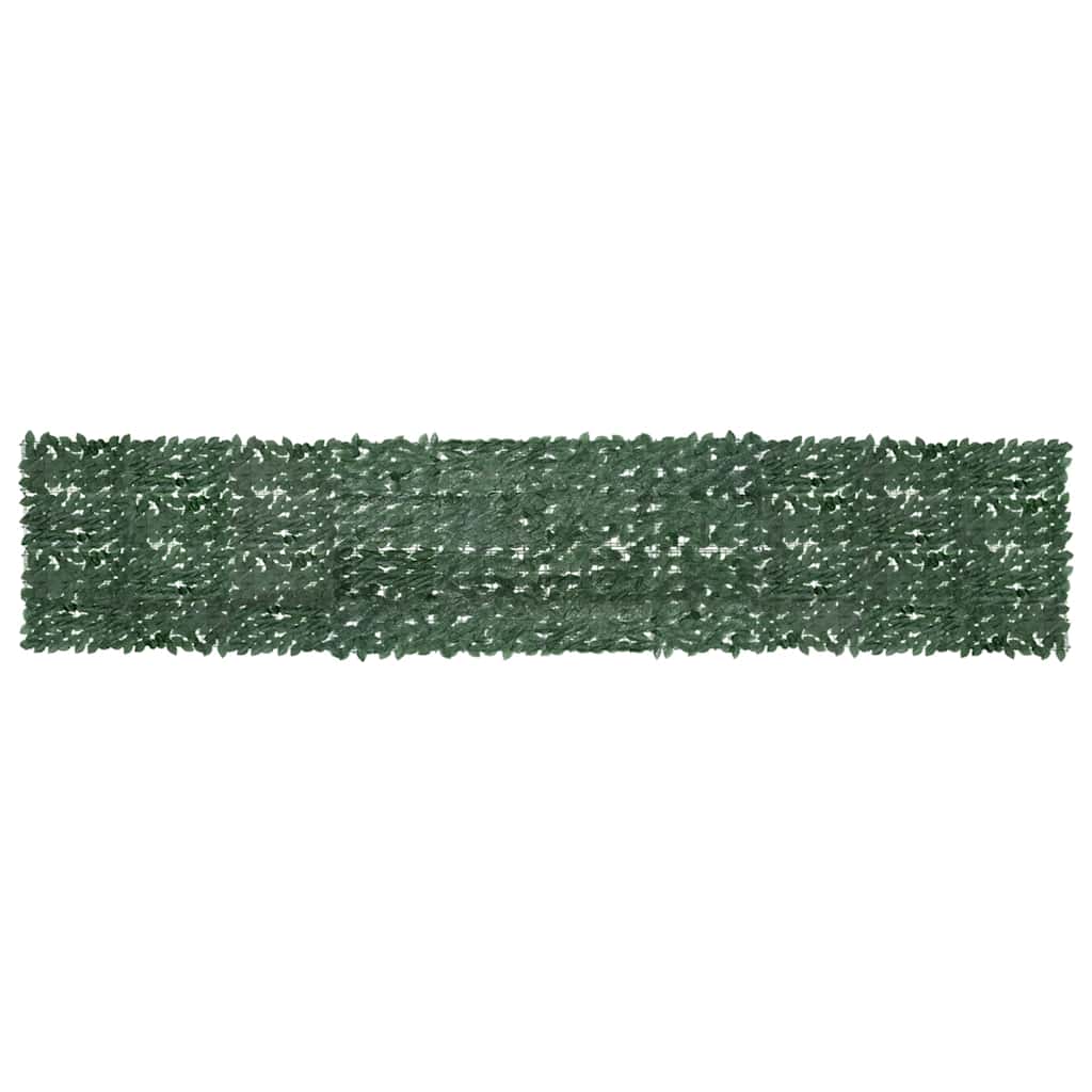 Vidaxl balkonscherm met donkergroene bladeren 500x100 cm