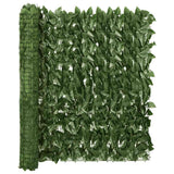 Vidaxl balkonscherm met donkergroene bladeren 600x100 cm