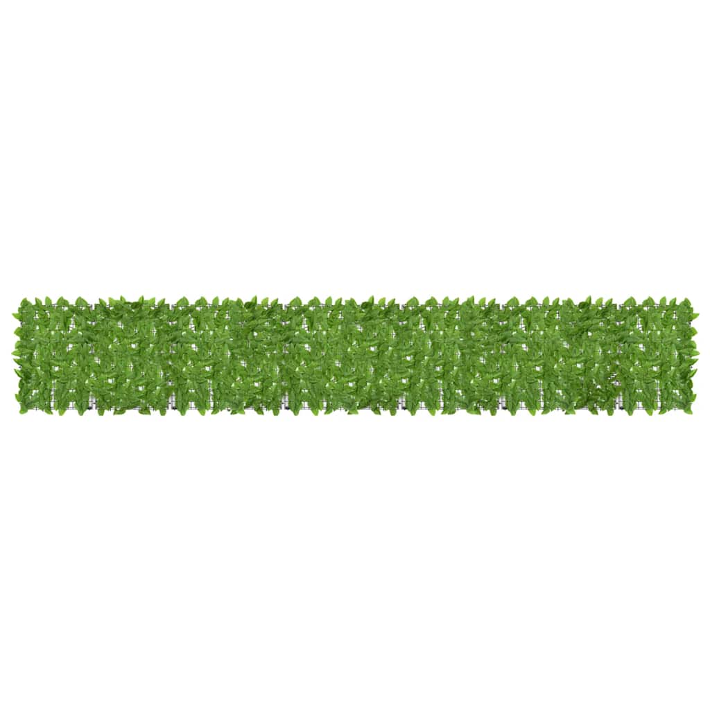 Vidaxl balkonscherm met groene bladeren 400x75 cm