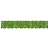 Vidaxl balkonscherm met groene bladeren 400x75 cm
