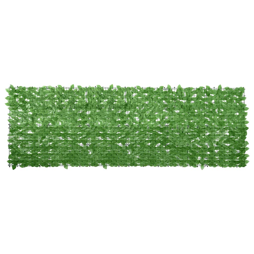 Vidaxl balkonscherm met groene bladeren 300x100 cm