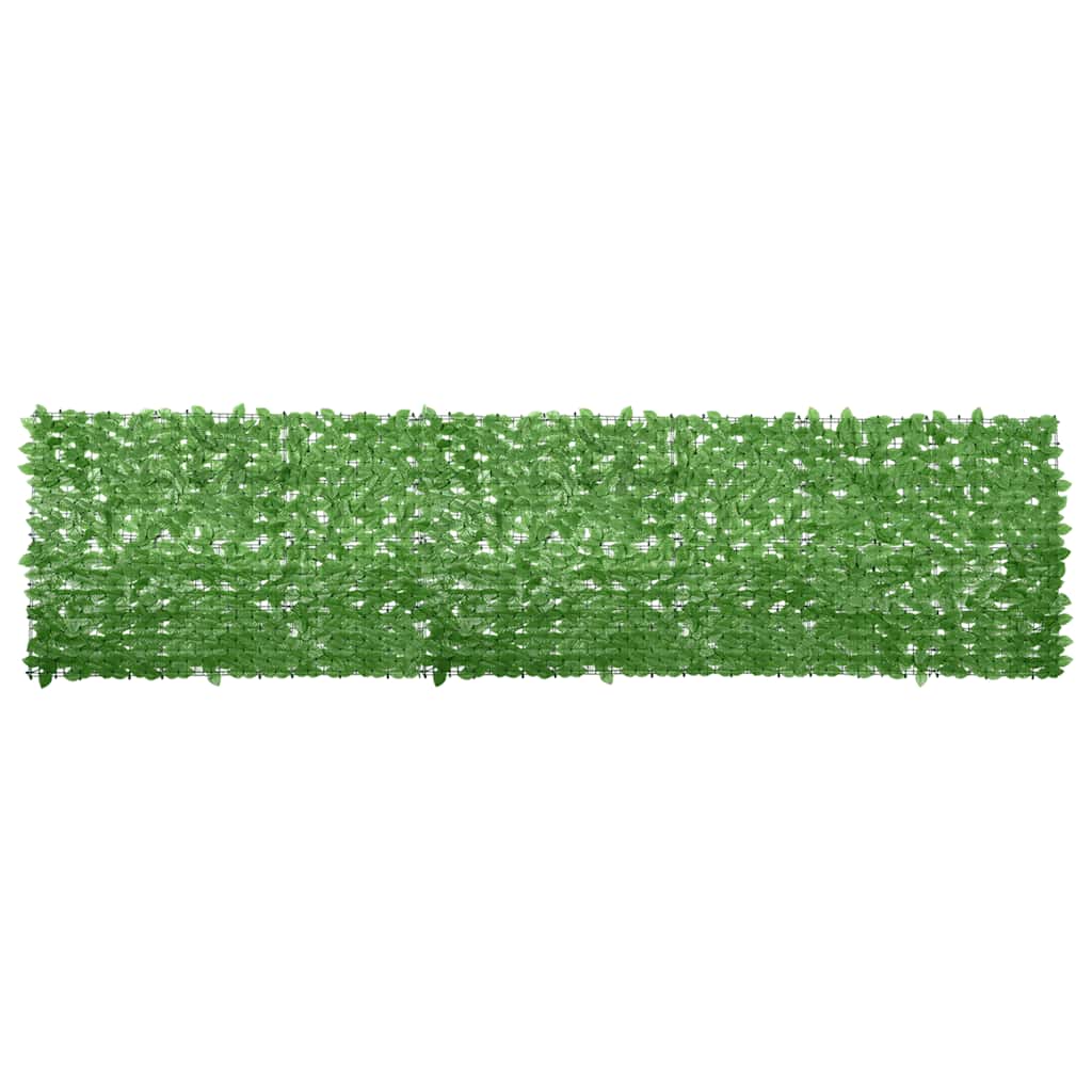 Vidaxl balkonscherm met groene bladeren 400x100 cm