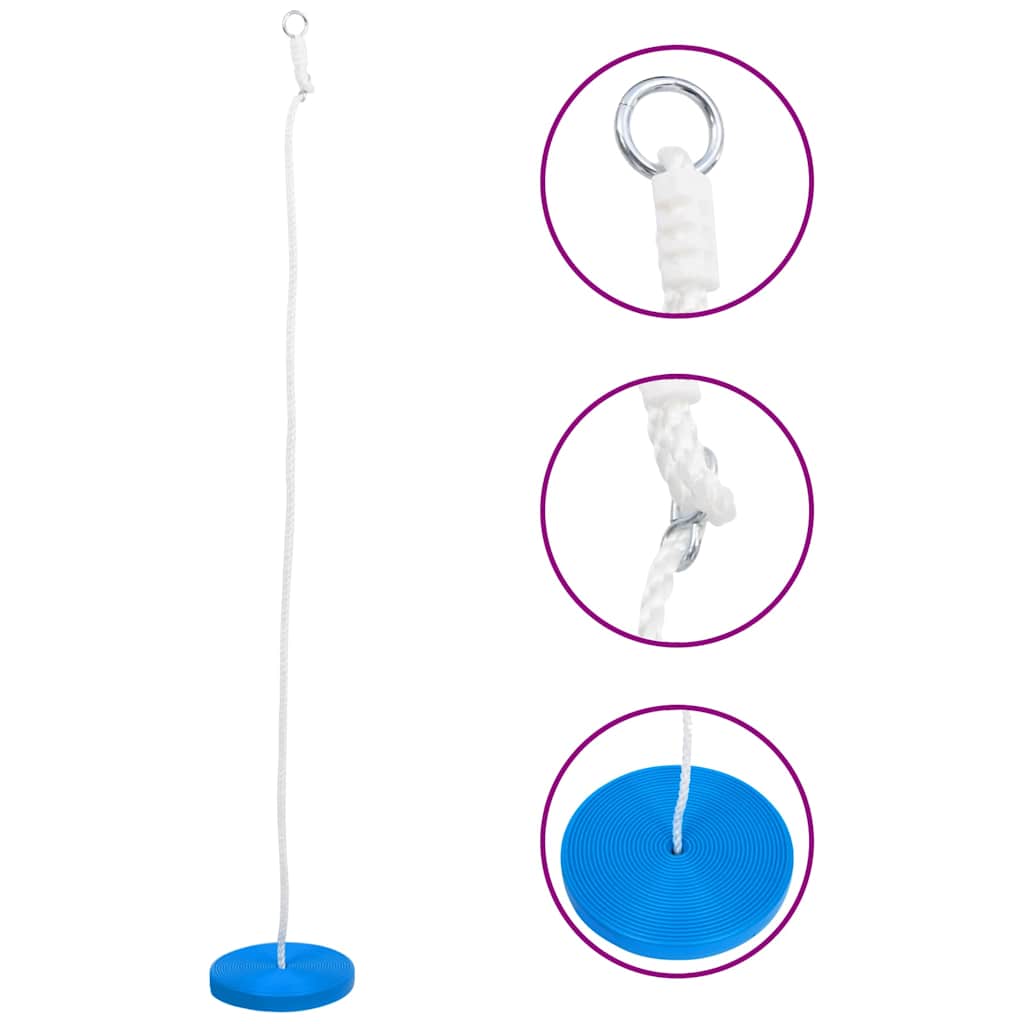 Vidaxl schotelschommel 200cm blauw