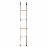 Vidaxl ladder met 5 sporten 210 cm massief grenenhout