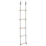 Vidaxl ladder met 5 sporten 210 cm massief grenenhout