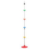 Vidaxl schommelklimtouw met plateaus en schijf 200 cm