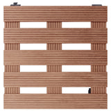 Vidaxl plantentrolleys 2 st 30x30x7,5 cm hkc bruin