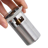 Vidaxl afvoer pop-up met overloop 6,4x6,4x9,1 cm chroomkleurig