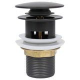 Vidaxl afvoer pop-up met overloop 6,4x6,4x9,1 cm grijs