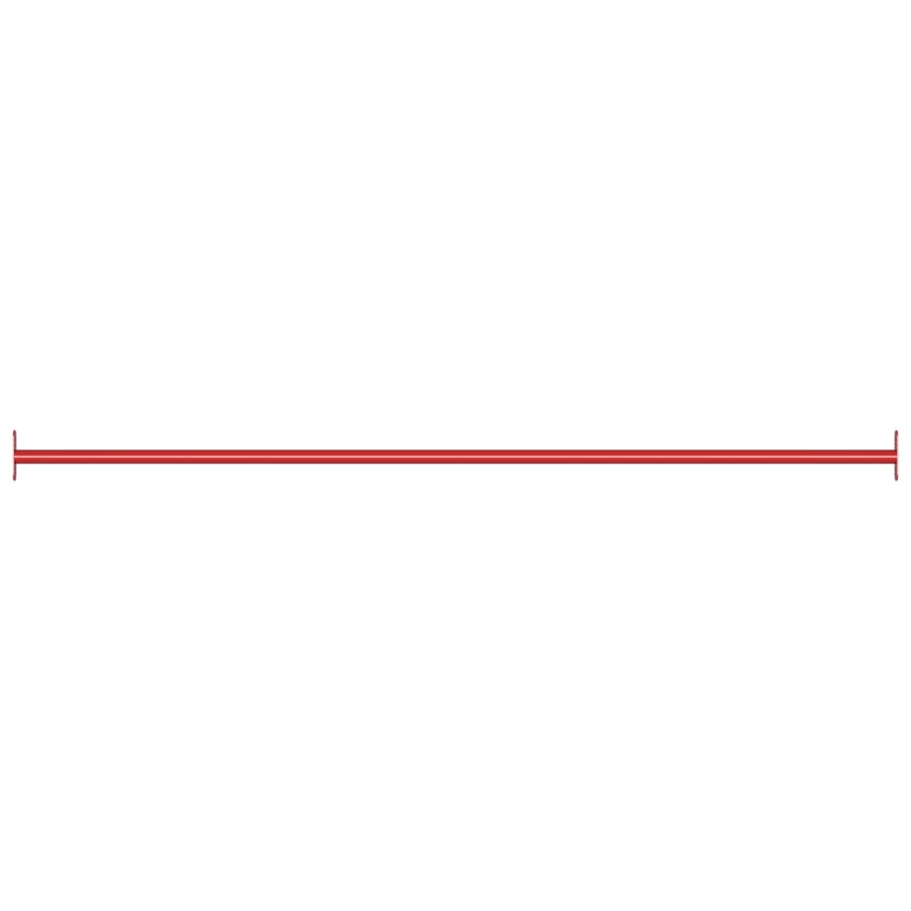 Vidaxl rekstok 125 cm staal rood