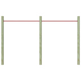Vidaxl rekstokken 2 st 125 cm staal rood