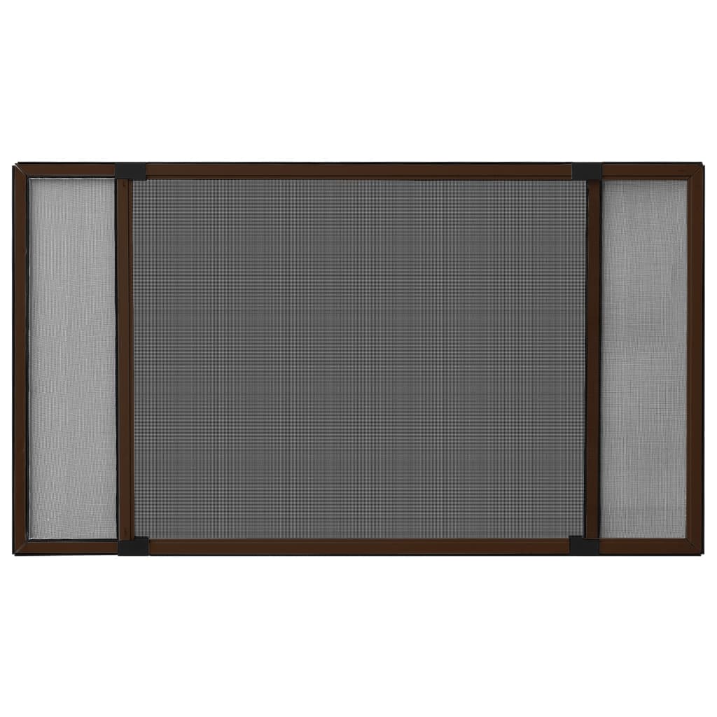 Vidaxl raamhor uitschuifbaar (75-143)x50 cm bruin