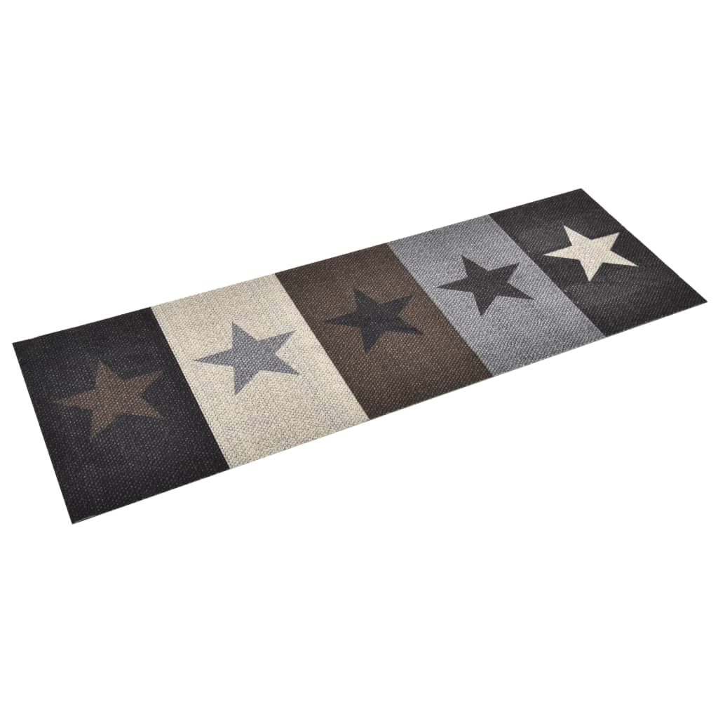 VidaXL Keukenmat wasbaar Ster 45x150 cm