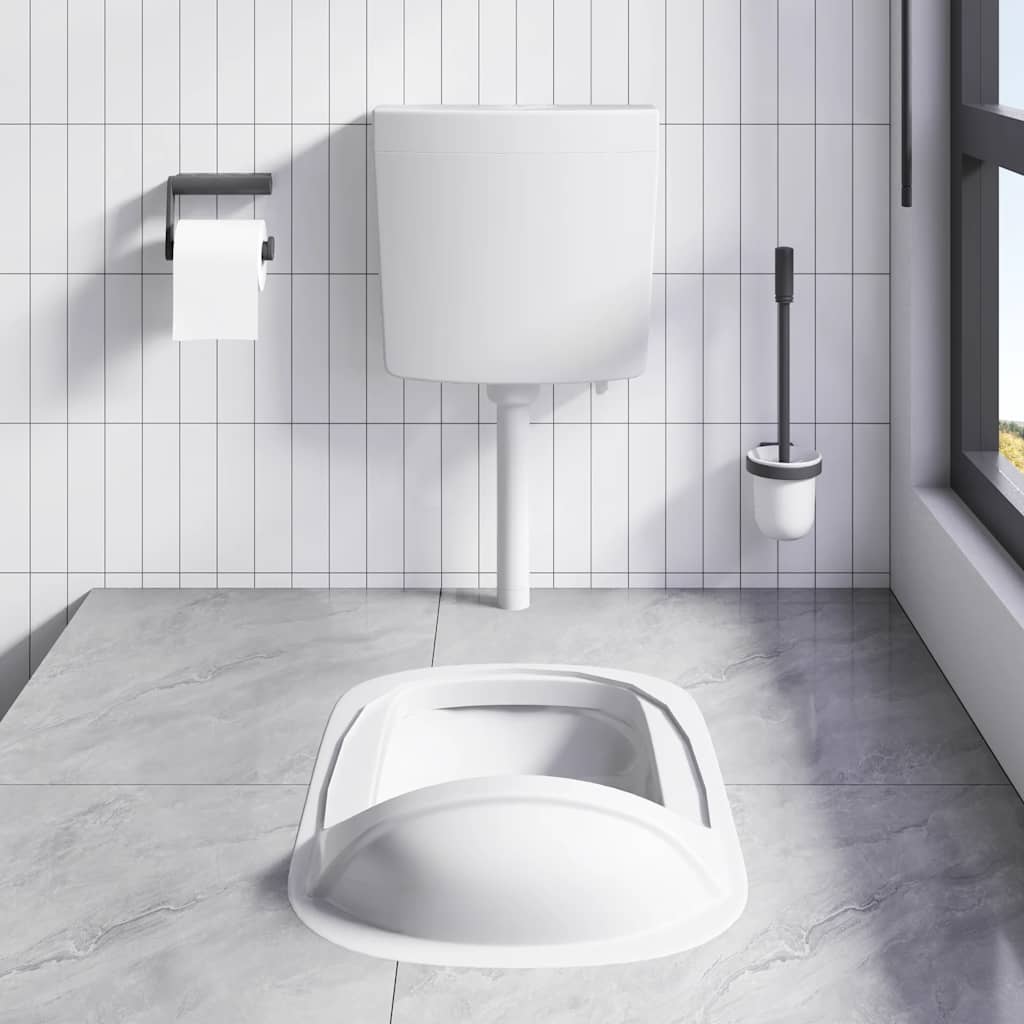 Vidaxl toiletstortbak met watertoevoer onderin 3 6 l grijs