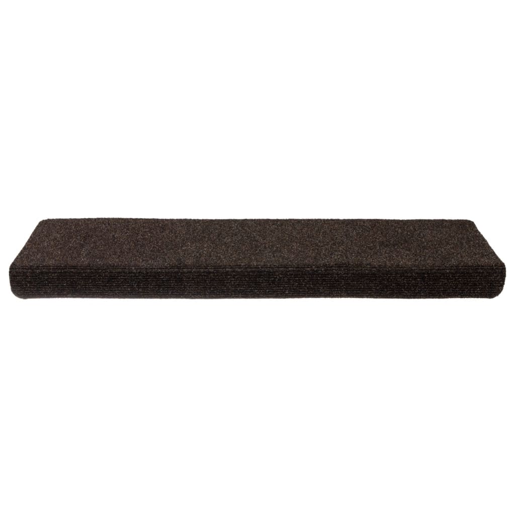 Vidaxl trapmatten 15 st 65x21x4 cm naaldvilt bruin