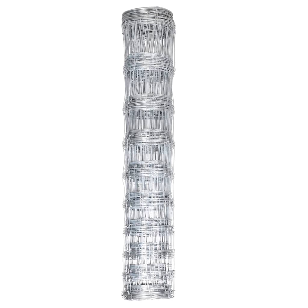 Vidaxl hek 50x1,2m gegalvaniseerd staal zilverkleurig