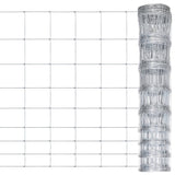 VidaXL Hek 50x1,2m gegalvaniseerd staal zilverkleurig