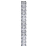 Vidaxl hek 50x1,25m gegalvaniseerd staal zilverkleurig