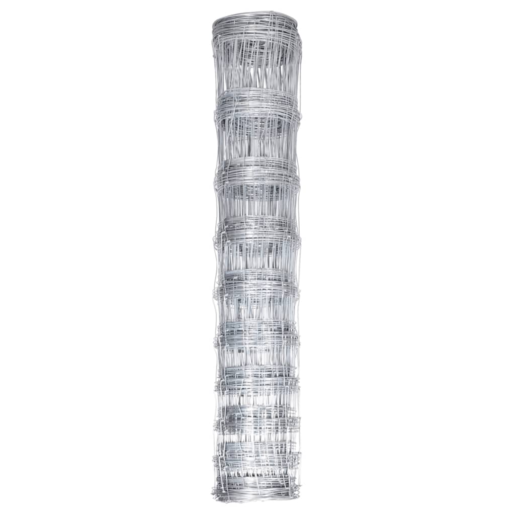 Vidaxl hek 50x1,5m gegalvaniseerd staal zilverkleurig