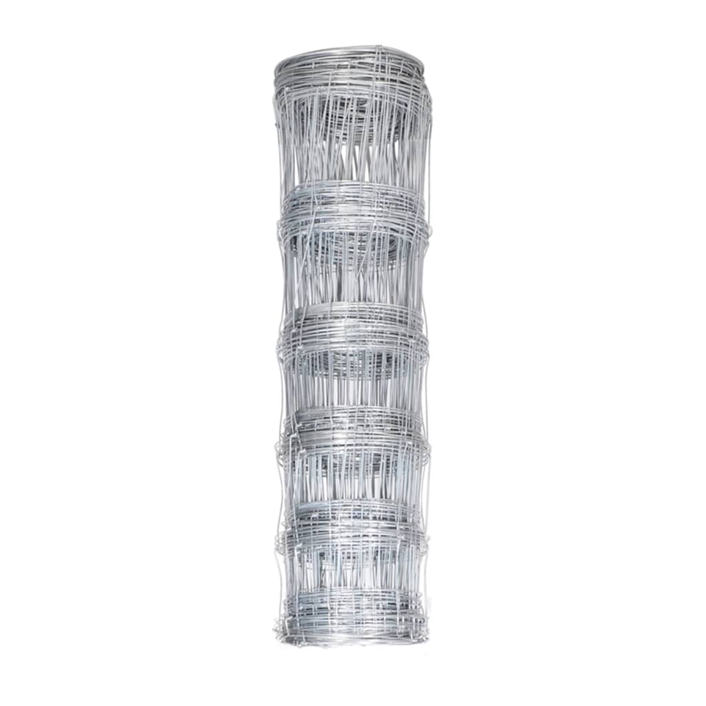 Vidaxl hek 50x1,5m gegalvaniseerd staal zilverkleurig