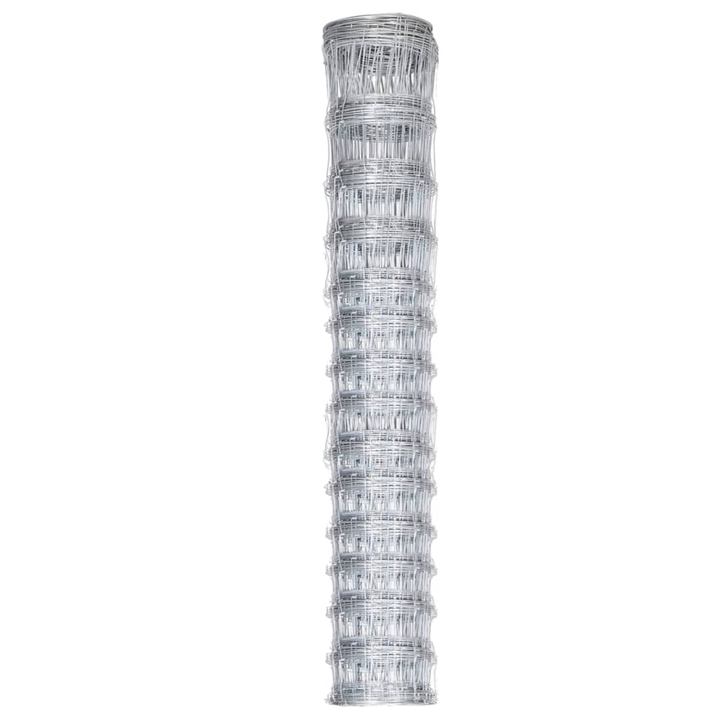 Vidaxl hek 50x1,6m gegalvaniseerd staal zilverkleurig