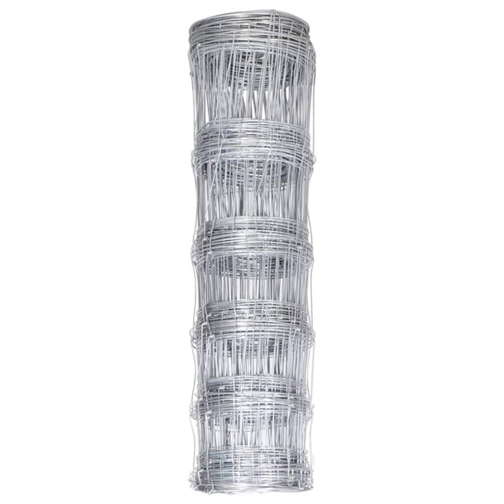 Vidaxl hek 50x0,8m gegalvaniseerd staal zilverkleurig