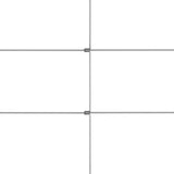 Vidaxl hek 50x0,8m gegalvaniseerd staal zilverkleurig