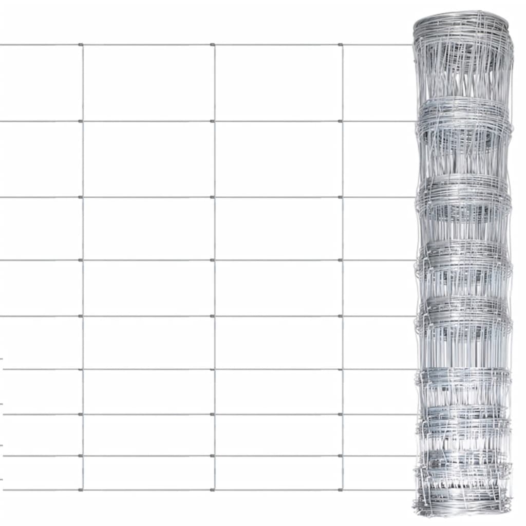 Vidaxl hek 50x1,2m gegalvaniseerd staal zilverkleurig
