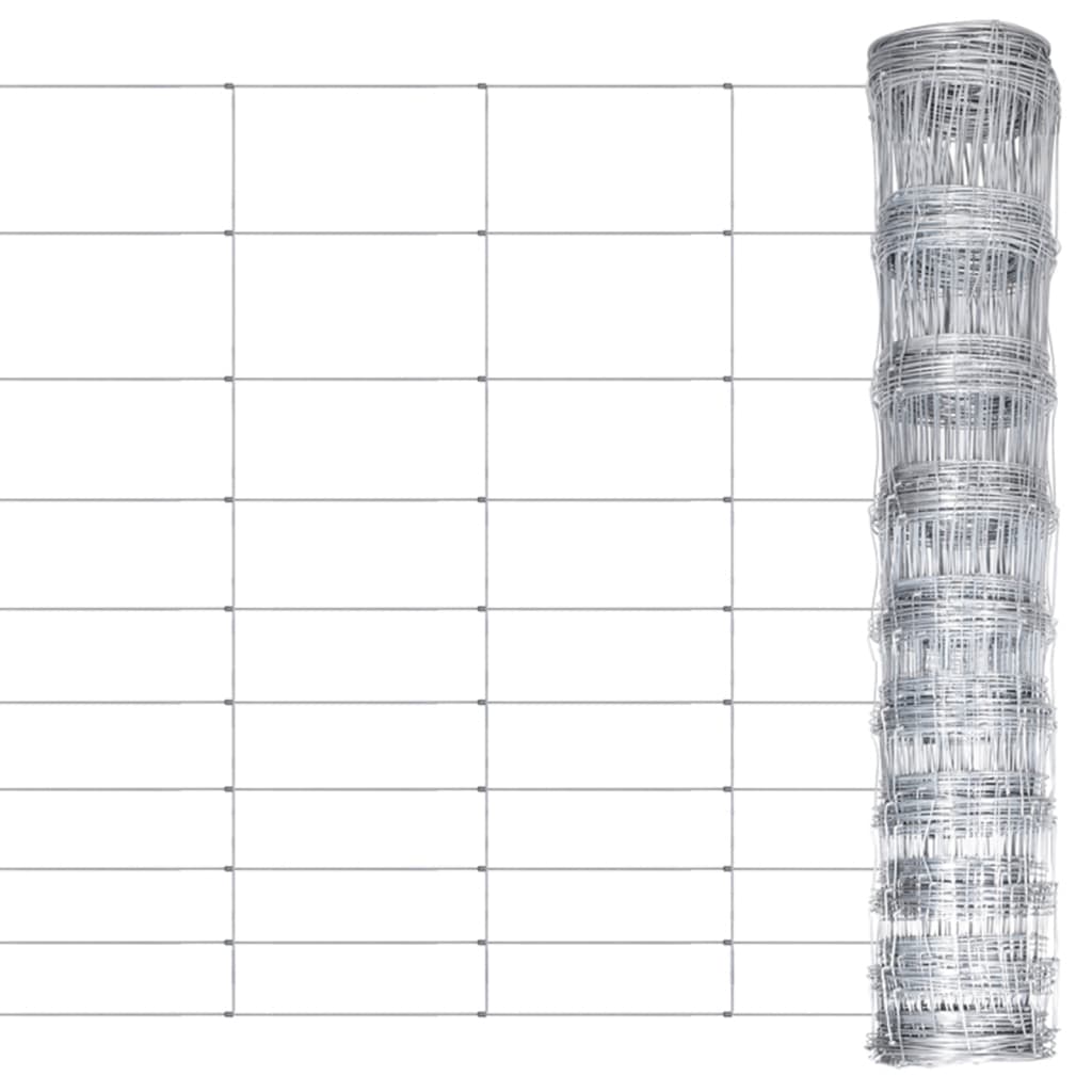 Vidaxl hek 50x1,2m gegalvaniseerd staal zilverkleurig