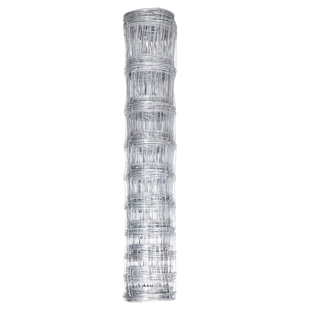 Vidaxl hek 50x1,2m gegalvaniseerd staal zilverkleurig