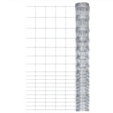 Vidaxl hek 50x1,5m gegalvaniseerd staal zilverkleurig