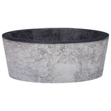 Vidaxl gootsteen ø40x15 cm marmer zwart