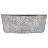 Vidaxl gootsteen ø40x15 cm marmer zwart