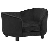 Vidaxl hondenbank 69x49x40 cm pluche zwart