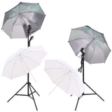 VidaXL Fotostudioset met softboxlampen paraplu's achtergrond reflector