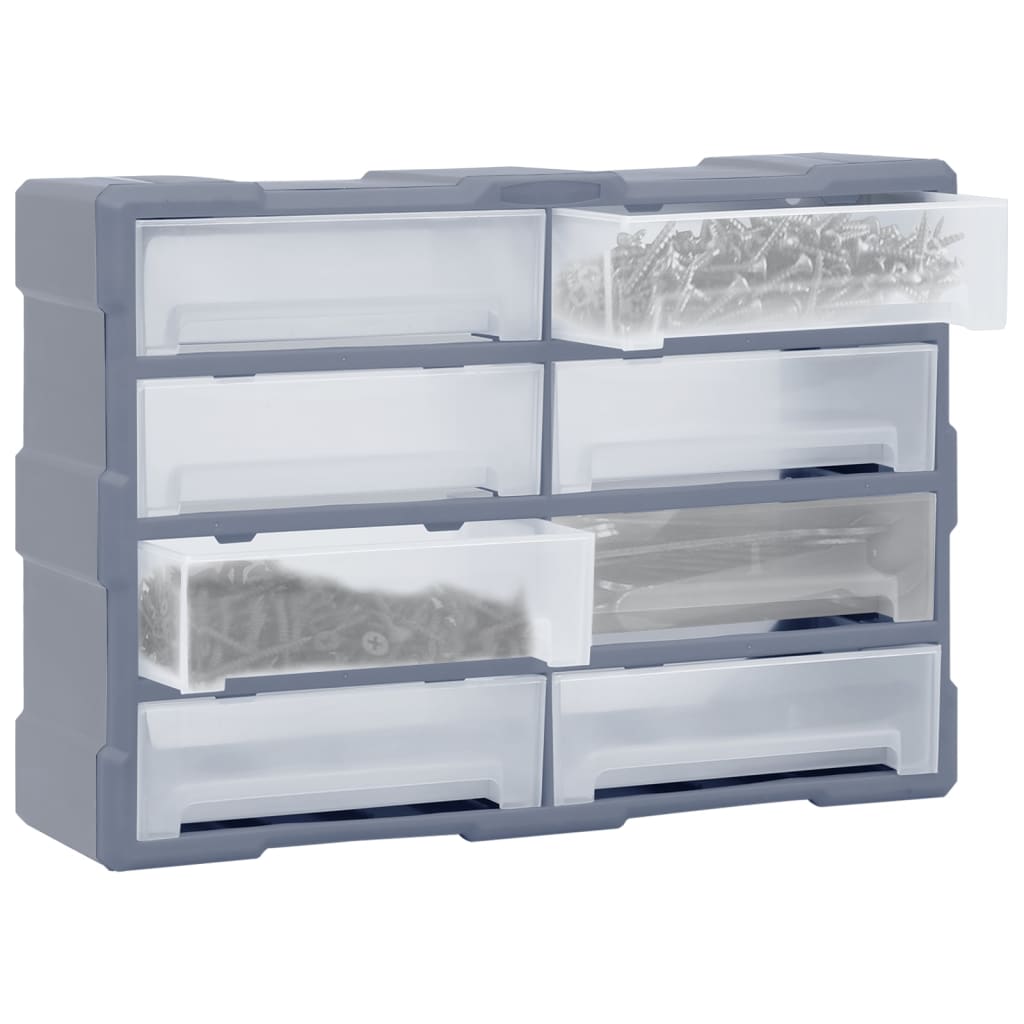 Vidaxl organiser met 8 grote lades 52x16x37 cm