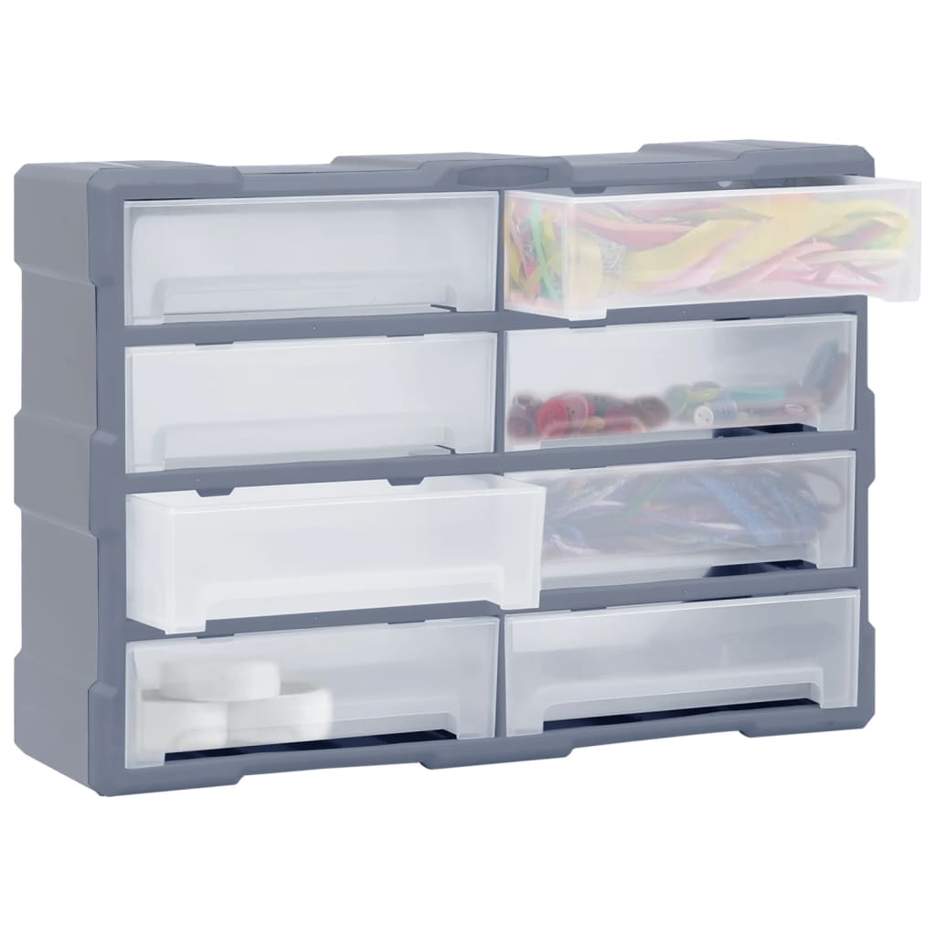 Vidaxl organiser met 8 grote lades 52x16x37 cm