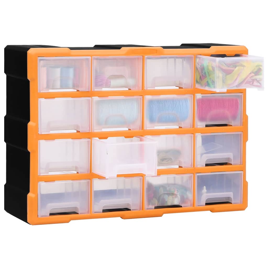 Vidaxl organiser met 16 medium lades 52x16x37 cm