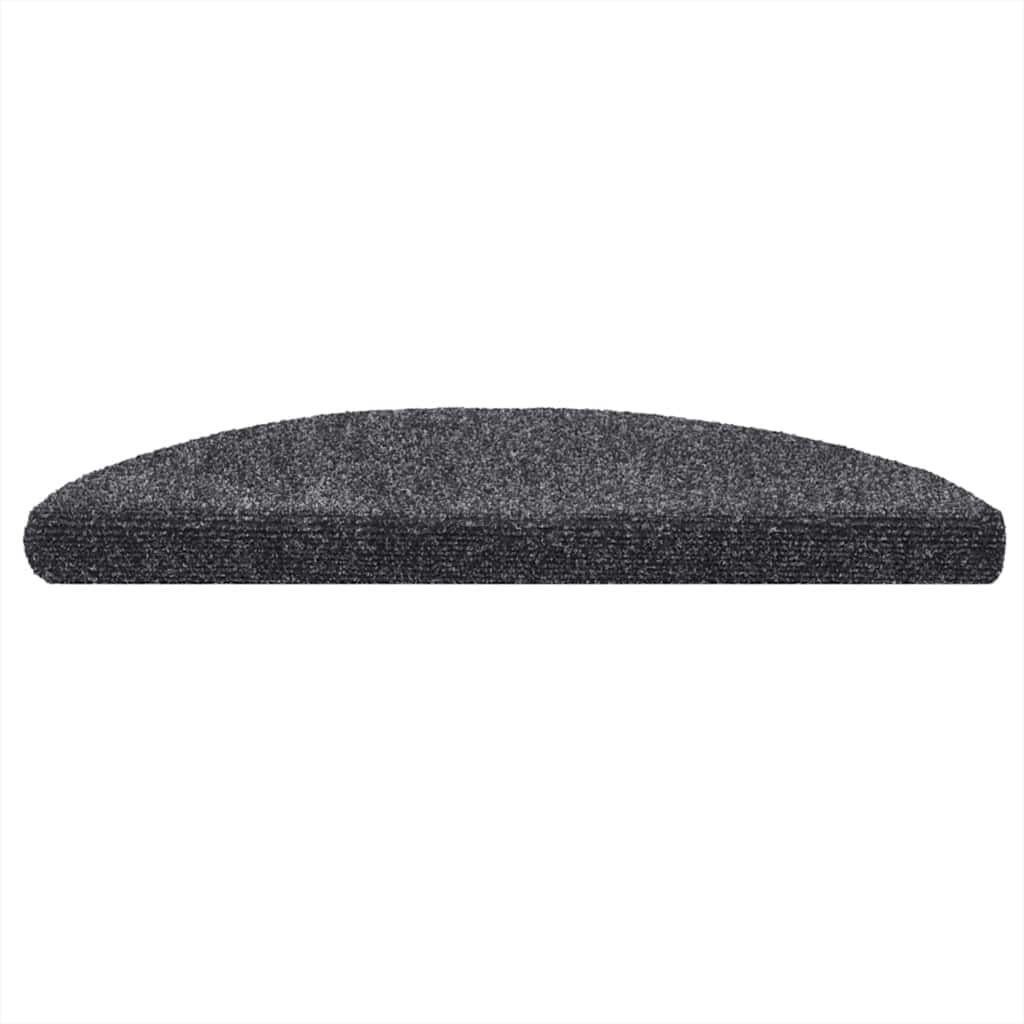 Vidaxl trapmatten zelfklevend 5 st 56x17x3 cm naaldvilt donkergrijs