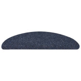 Vidaxl trapmatten zelfklevend 5 st 56x17x3 cm naaldvilt blauw
