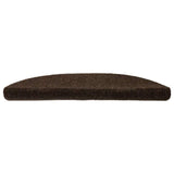 Vidaxl trapmatten zelfklevend 10 stuks 56x17x3 cm bruin halfrond