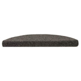 Vidaxl trapmatten zelfklevend 5 stuks 56x17x3 cm antraciet halfrond