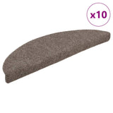 Vidaxl trapmatten zelfklevend 10 st 56x17x3 cm naaldvilt beige