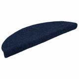 Vidaxl trapmatten zelfklevend 5 st 56x17x3 cm naaldvilt marineblauw