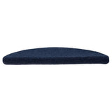 Vidaxl trapmatten zelfklevend 5 stuks 56x17x3 cm marineblauw halfrond