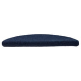 Vidaxl trapmatten zelfklevend 10 stuks 56x17x3 cm marineblauw halfrond